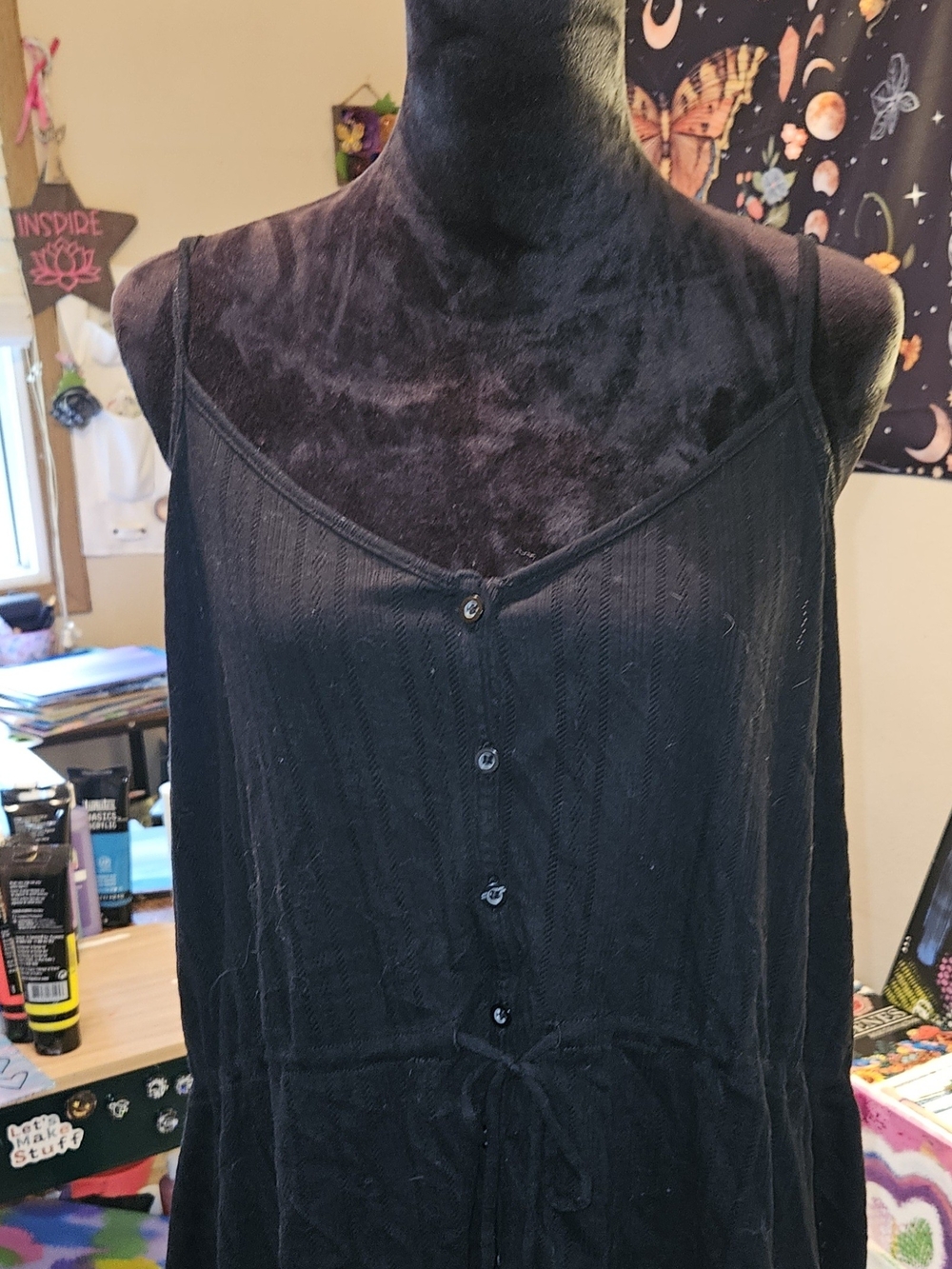 Torrid✨️Black Button-Front Tank - Picture 7 of 9